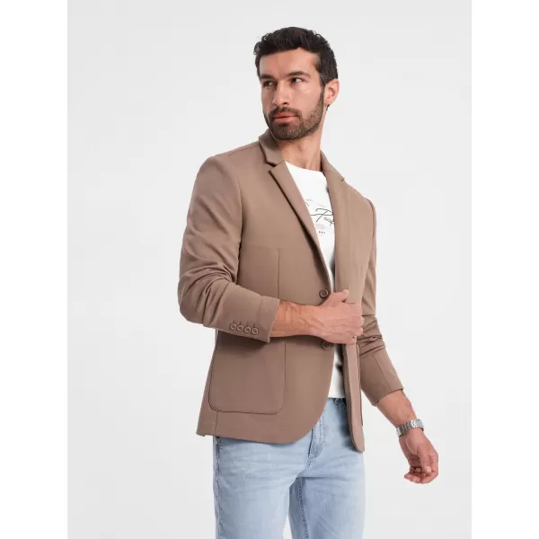  Kabát OMBRE OM-BLZB-0127 SÖTÉT BÉZS 