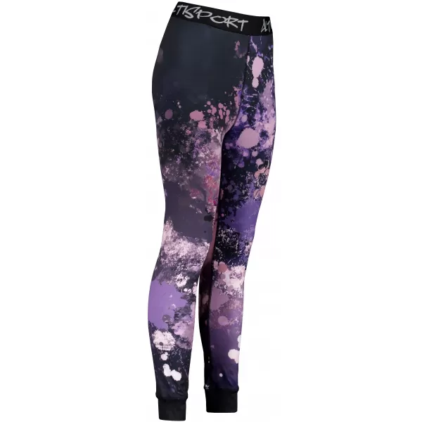  Női funkcionális termo nadrág prémium ALTISPORT VOJ/ALW055TER02 FEKETE -VIOLET 