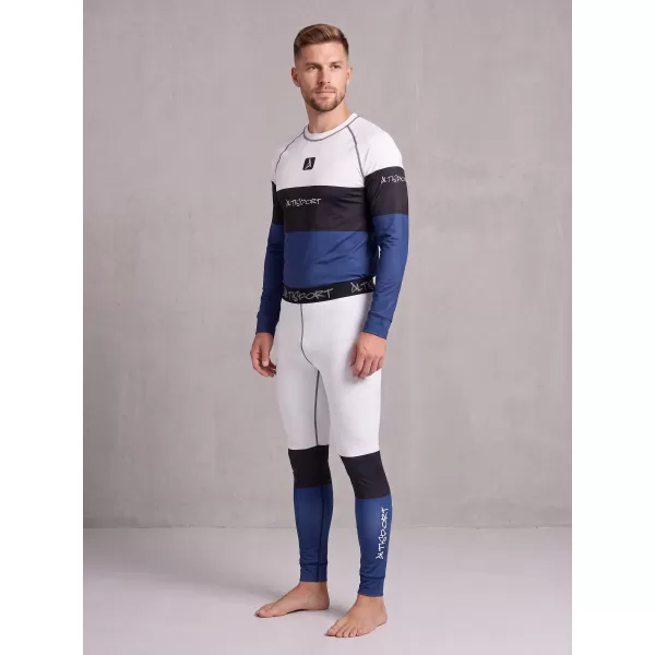  Férfi funkcionális termo nadrág prémium ALTISPORT VOJ/ALM051TER02 FEHÉR -BLUE 