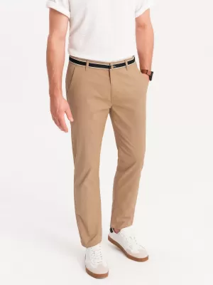Nadrág OMBRE OM-PACP-0118 HOMOK