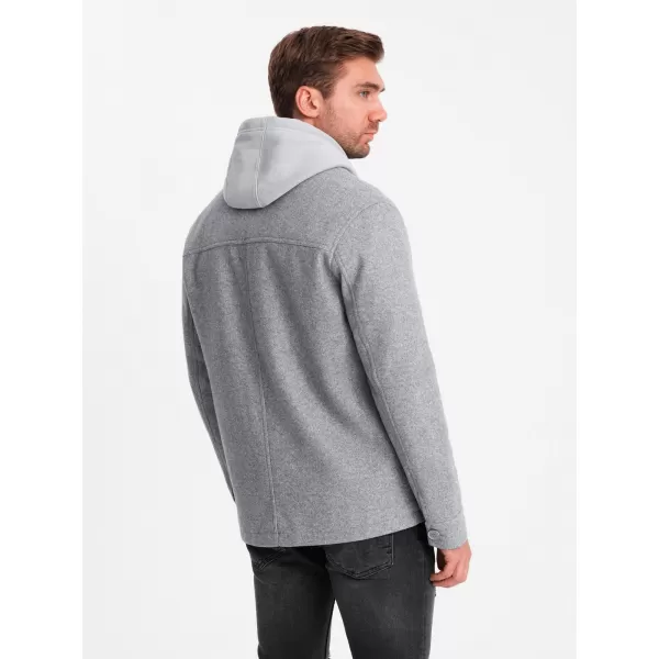  Kabát OMBRE OM-JANP-0199 SZÜRKE 