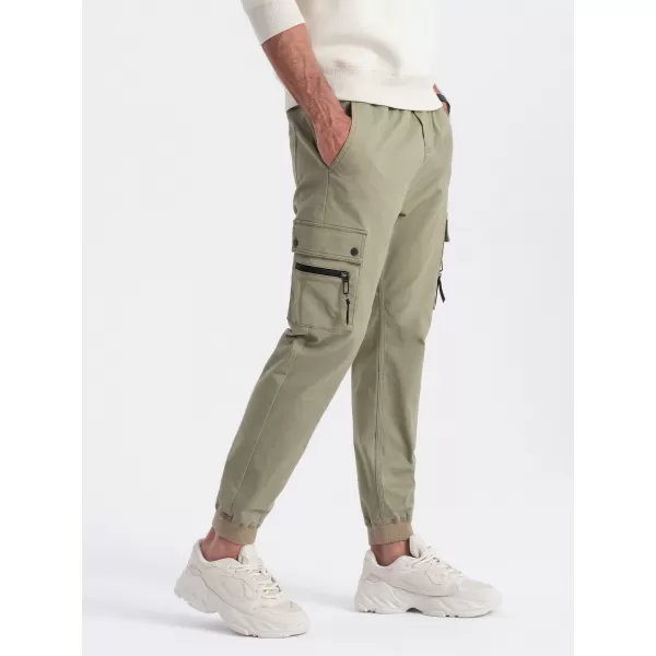  Nadrág OMBRE OM-PAJO-0125 KHAKI 