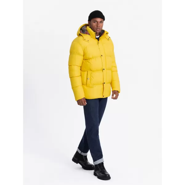  Férfi téli kabát OMBRE OM-JAHP-0205 SÁRGA 