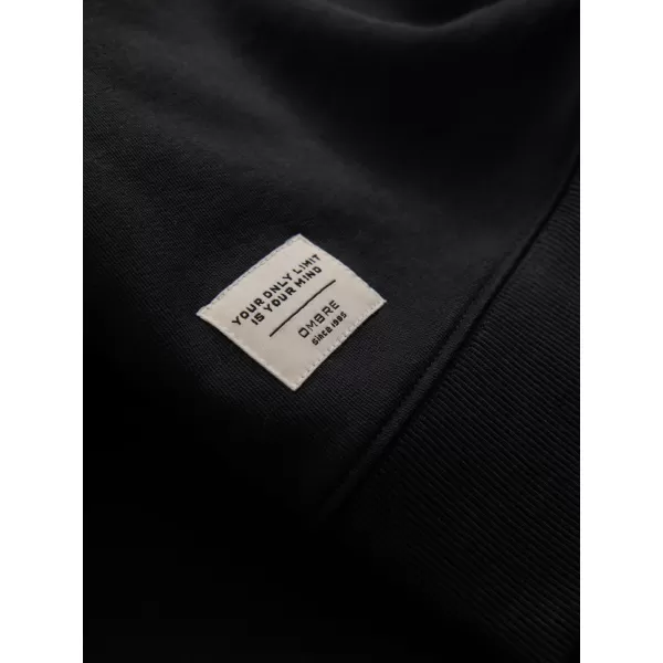  Férfi pulóver OMBRE OM-SSBN-0175 FEKETE 