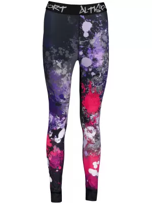 Női funkcionális termo nadrág prémium ALTISPORT VOJ/ALW055TER02 FEKETE -PINK