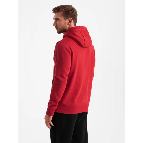  Férfi pulóver OMBRE OM-SSPS-0143 PIROS 