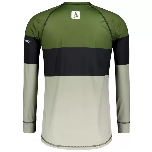  Férfi funkcionális termo t -phirt hosszú ujjú prémiummal ALTISPORT VOJ/ALM051TER01 KHAKI 