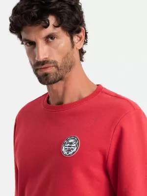 Férfi pulóver OMBRE OM-SSNZ-0134 PIROS