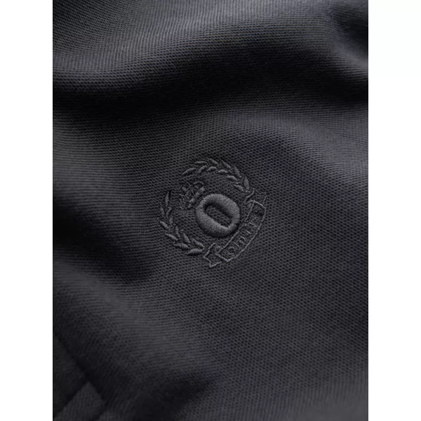  Mens t -phirt gallérral OMBRE OM-POBS-0100 GRAFIT 