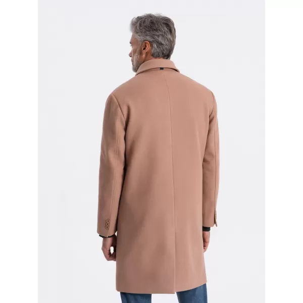  Férfi kabát OMBRE OM-COWC-0106 BARNA 