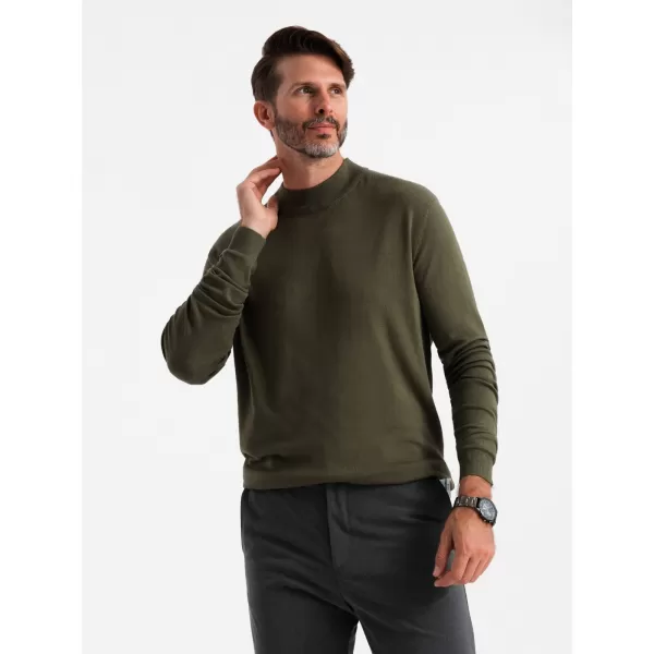  Férfi pulóver OMBRE OM-SWTN-0100 KHAKI 