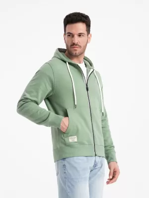 Férfi pulóver OMBRE OM-SSBZ-0178 ZÖLD