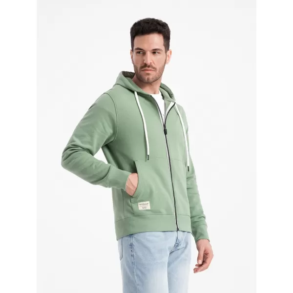  Férfi pulóver OMBRE OM-SSBZ-0178 ZÖLD 