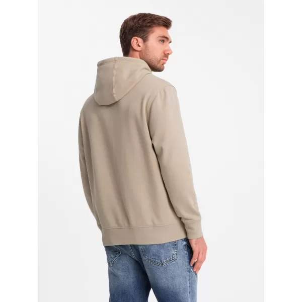  Férfi pulóver OMBRE OM-SSNZ-0144 HOMOK 