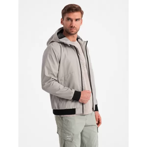  Kabát OMBRE OM-JANP-0149 SZÜRKE 