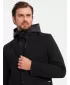Kabát OMBRE OM-BLZB-0133 FEKETE