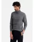 Férfi pulóver OMBRE OM-SWTN-0101 SZÜRKE MELANGE