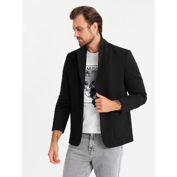 Kabát OMBRE OM-BLZB-0133 FEKETE 