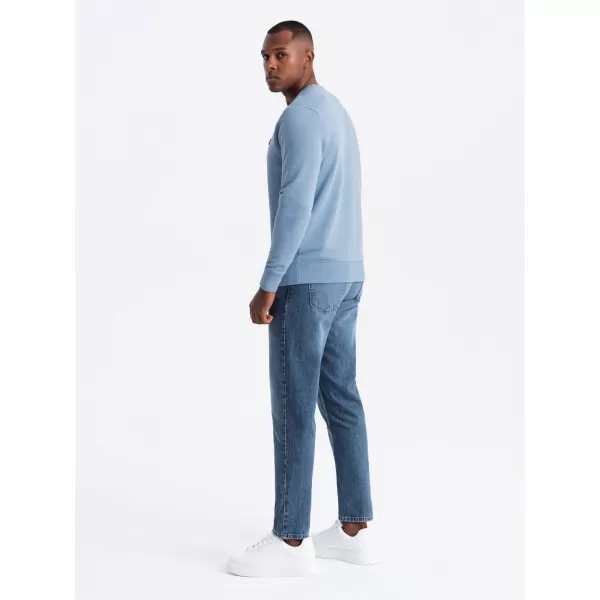  Férfi pulóver OMBRE OM-SSNZ-0136 KÉK 