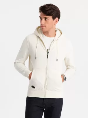 Férfi pulóver OMBRE OM-SSBZ-0160 KRÉM