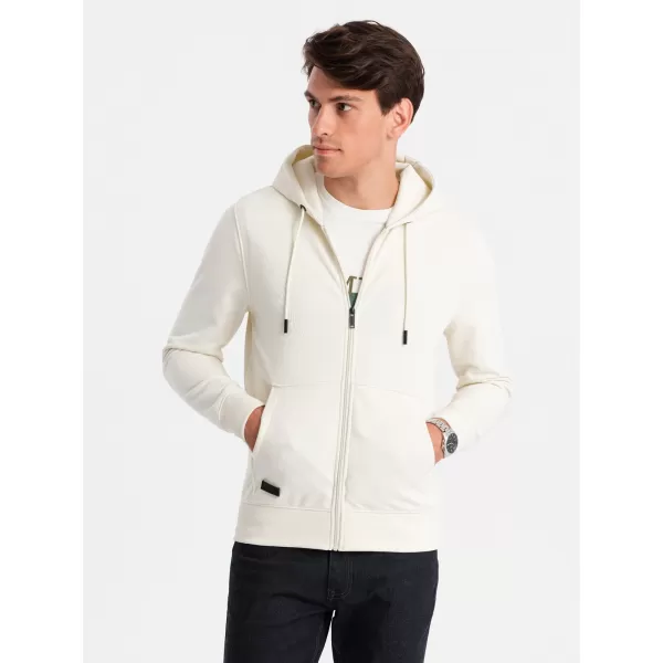  Férfi pulóver OMBRE OM-SSBZ-0160 KRÉM 
