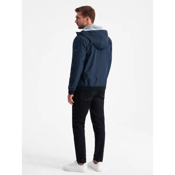  Kabát OMBRE OM-JANP-0149 SÖTÉTKÉK 