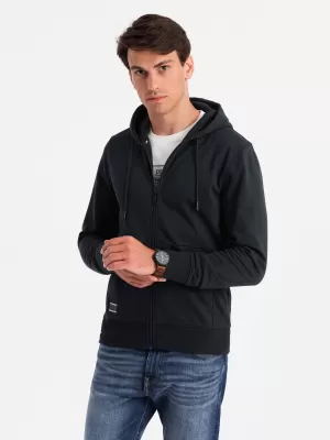 Férfi pulóver OMBRE OM-SSBZ-0160 FEKETE