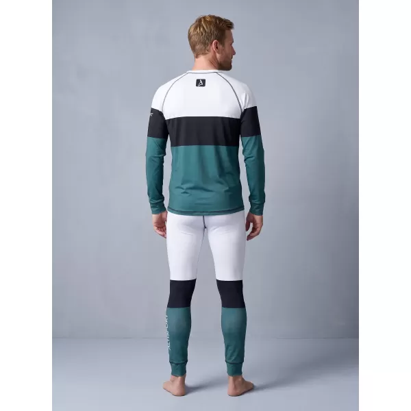 Férfi funkcionális termo nadrág prémium ALTISPORT VOJ/ALM051TER02 FEHÉR -ZÖLD 