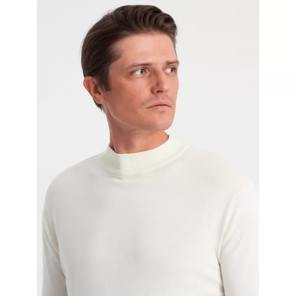  Férfi pulóver OMBRE OM-SWTN-0100 KRÉM 