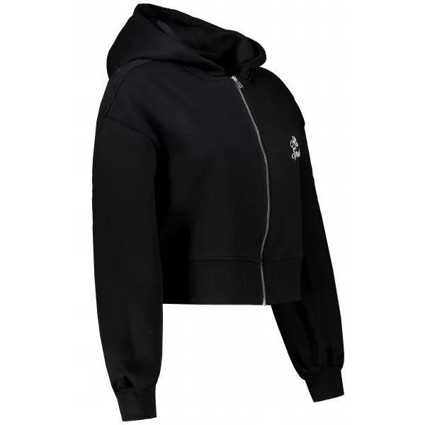  Női rövid, túlméretezett pulóver ALTISPORT BYB/ALW056BY237 FEKETE 