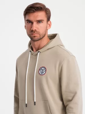 Férfi pulóver OMBRE OM-SSNZ-0144 HOMOK