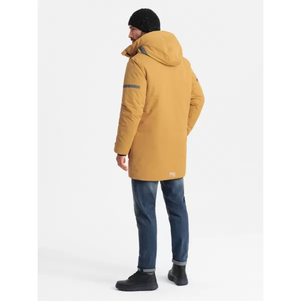  Kabát OMBRE OM-JALJ-0169 SÁRGA 