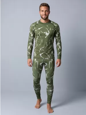Férfi funkcionális termo nadrág prémium ALTISPORT VOJ/ALM052TER02 KHAKI