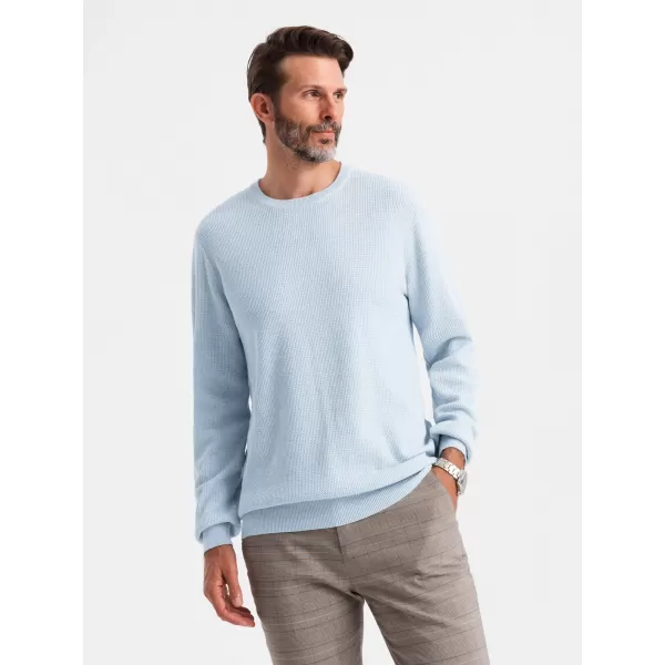  Férfi pulóver OMBRE OM-SWSW-0142 KÉK 
