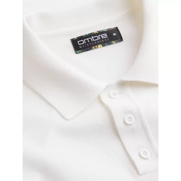  Mens t -phirt gallérral OMBRE OM-POSS-0118 KRÉM 