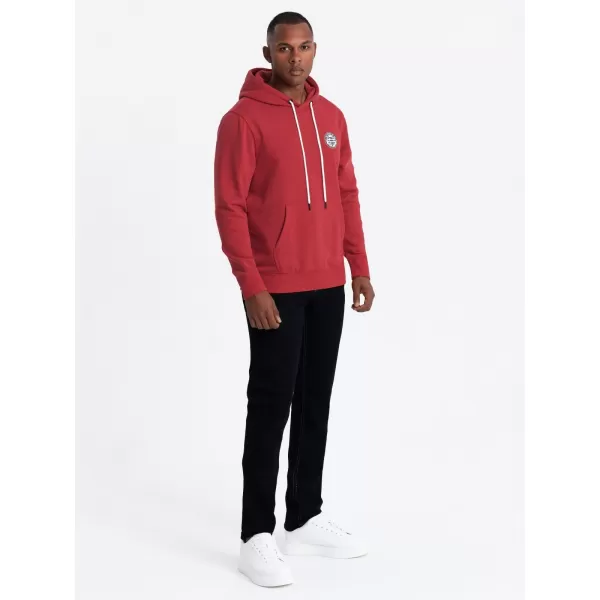  Férfi pulóver OMBRE OM-SSNZ-0144 PIROS 