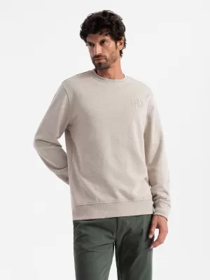 Férfi pulóver OMBRE OM-SSNZ-0163 BÉZS