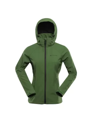 Női softshell dzseki ALPINE PRO HOORA LJCD590 ZÖLD