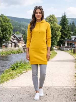 Hölgyek hosszúkás pulóvere ALTISPORT NoPrint NP/ALW914 BOROSTYÁN