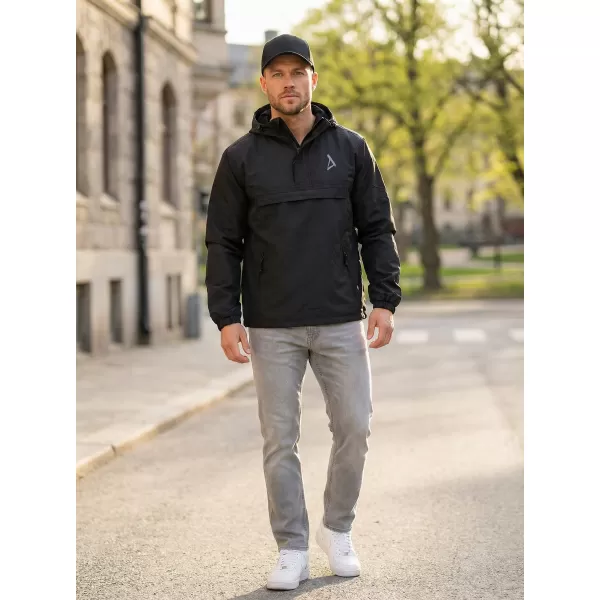  Férfi széldzseki a feje fölött ALTISPORT BYB/ALM002B3162 FEKETE 