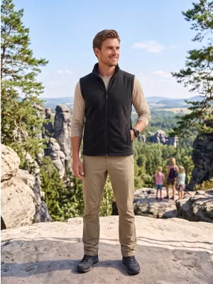 Unisex mellény gyapjú ALTISPORT NoPrint NP/ALU815 ÉBENSZÜRKE