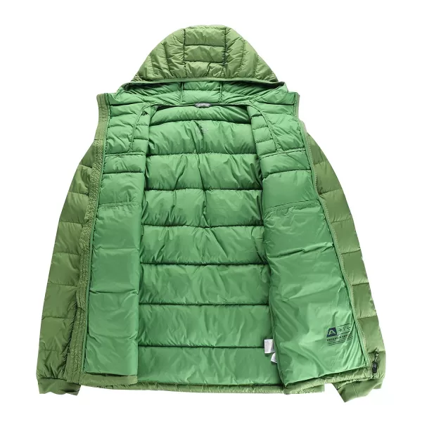  Férfi téli tollkabát ALPINE PRO ROGIT MJCD621 ZÖLD 