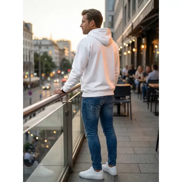  Férfi pulóver ALTISPORT NoPrint NP/ALM024 FEHÉR 
