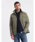 Kabát OMBRE OM-JALP-0167 KHAKI