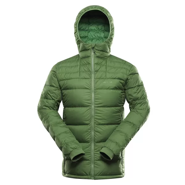  Férfi téli tollkabát ALPINE PRO ROGIT MJCD621 ZÖLD 