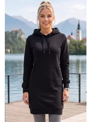 Hölgyek hosszúkás pulóvere ALTISPORT NoPrint NP/ALW914 FEKETE