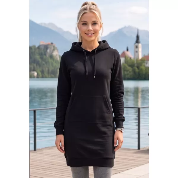  Hölgyek hosszúkás pulóvere ALTISPORT NoPrint NP/ALW914 FEKETE 