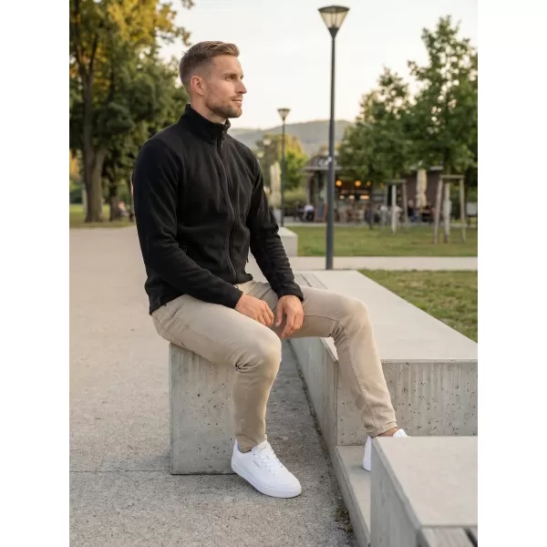  Férfi gyapjú pulóver ALTISPORT NoPrint NP/ALM725 FEKETE 