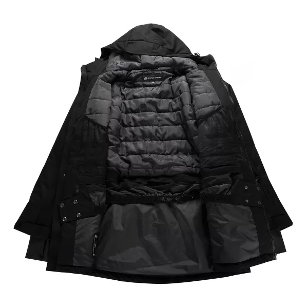  Férfi sí kabát ALPINE PRO GARG MJCD698 FEKETE 