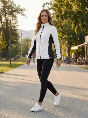 Női gyapjú pulóver ALTISPORT NoPrint NP/ALW825 FEHÉR